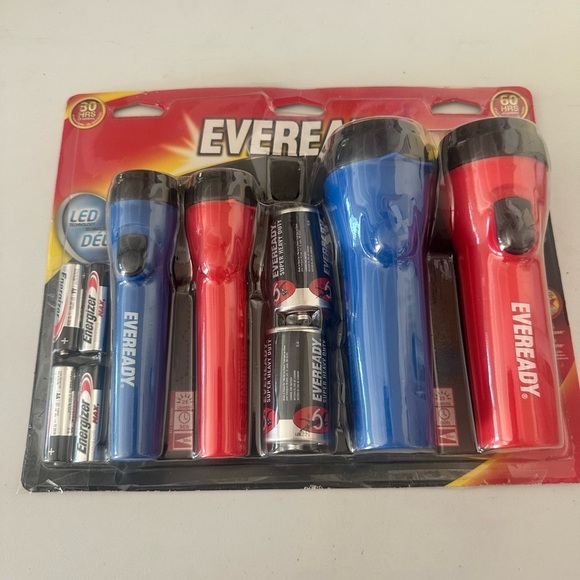 eveready Other - Eveready Red and Blue Flashlight Set